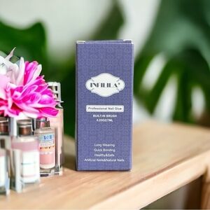 Nail Glue INFILILA Professional Nail Glue with Built-In Brush Acrylic Nails Glue